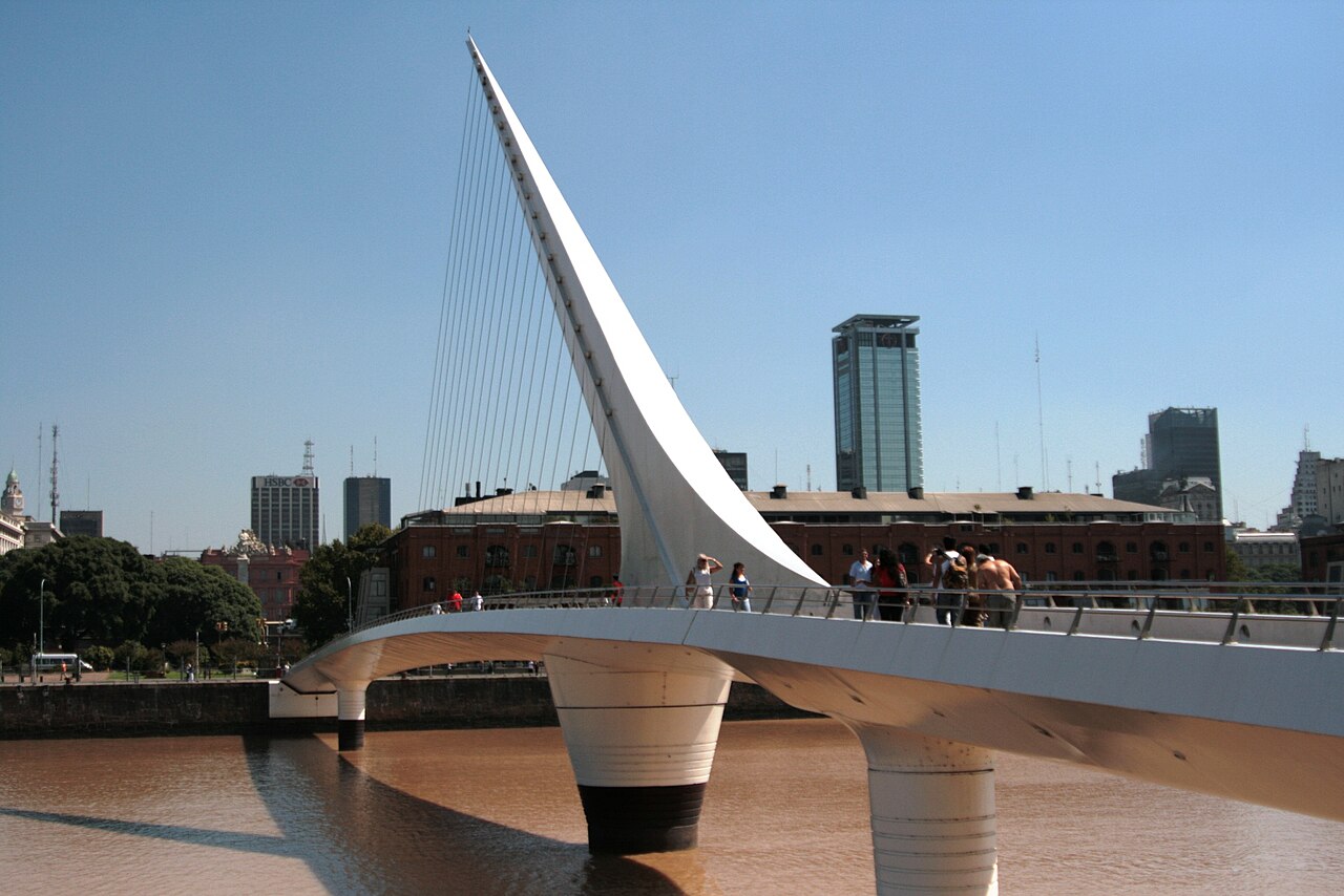 Puente de la Mujer y Puerto Madero