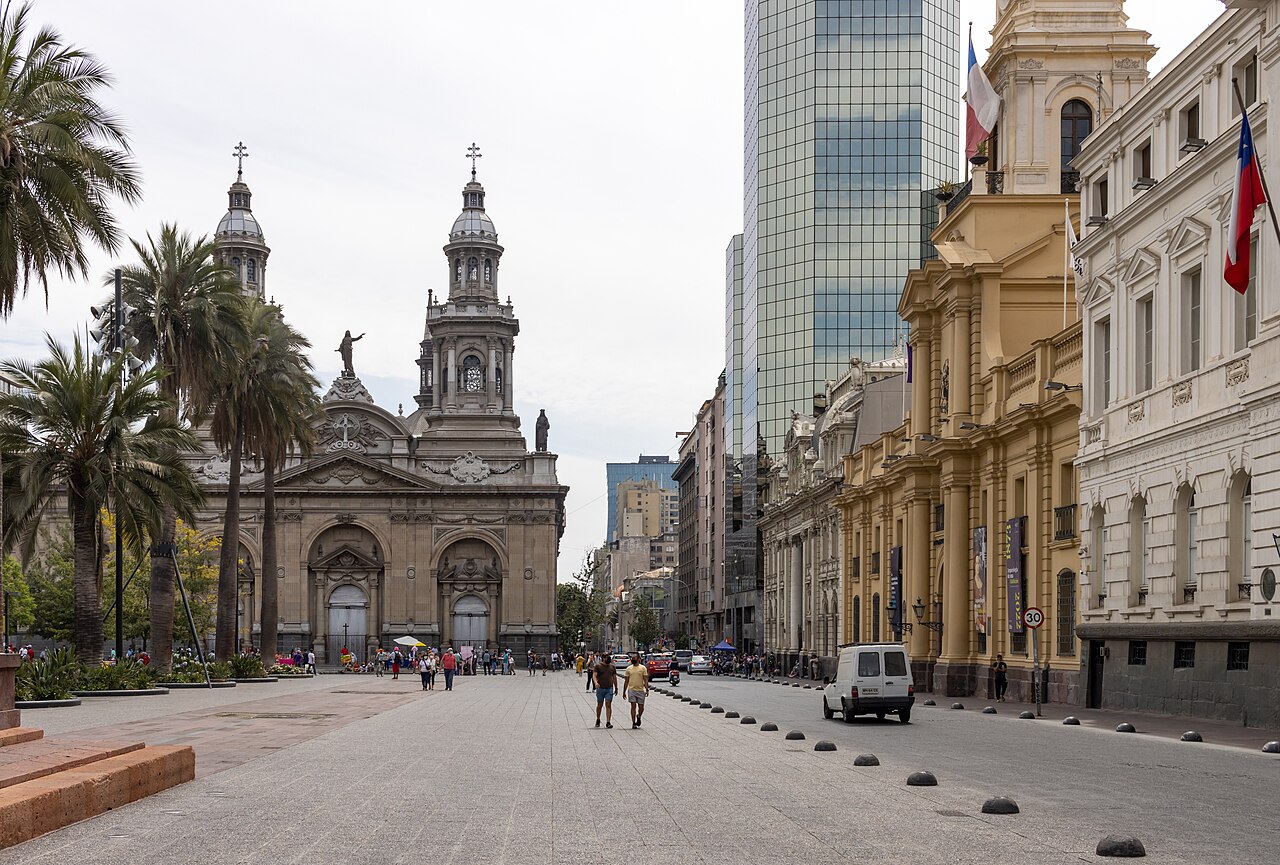 Plaza de Armas y Catedral de Santiago