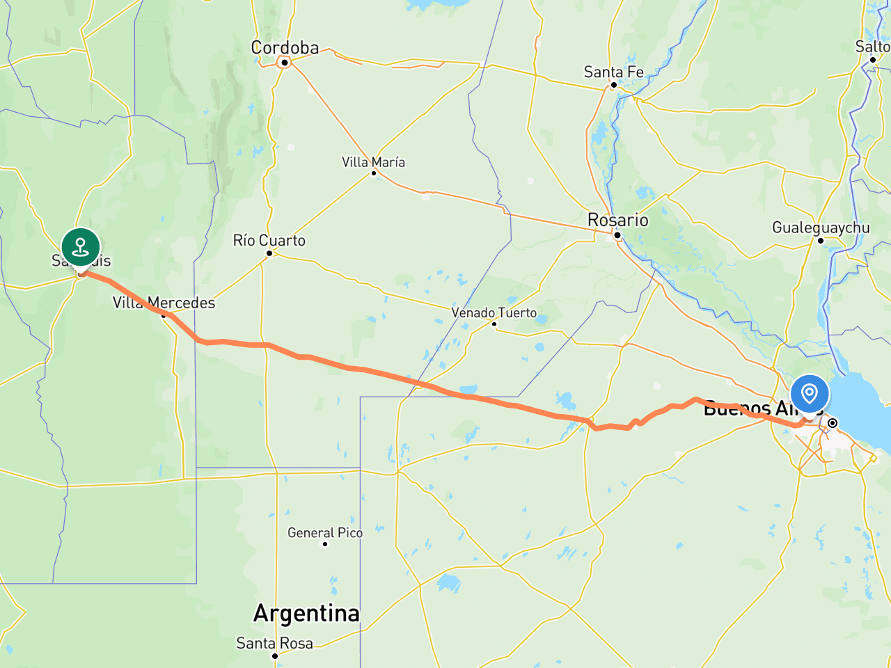 Hurlingham → San Luis