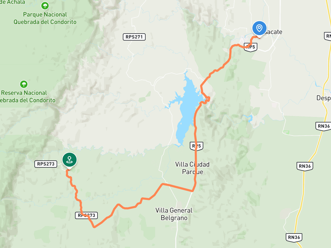Ruta panorámica on /off corta
