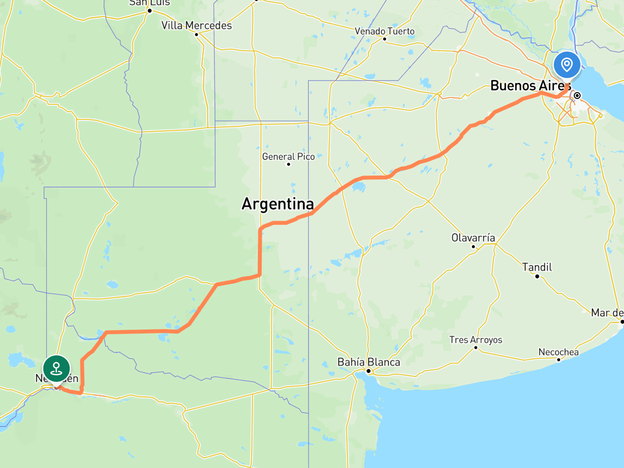 Tigre → Neuquen