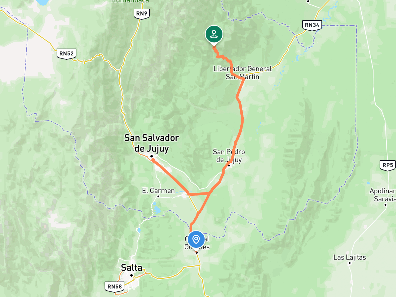 General Guemes → San Francisco Jujuy