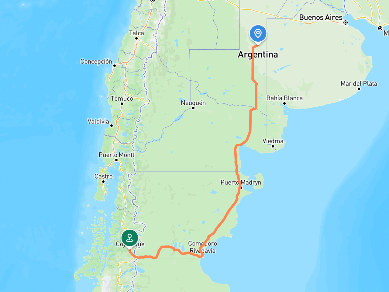 Metileo → Carretera Austral