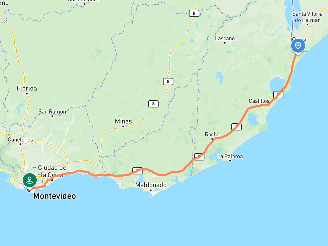 Chuy → Montevideo