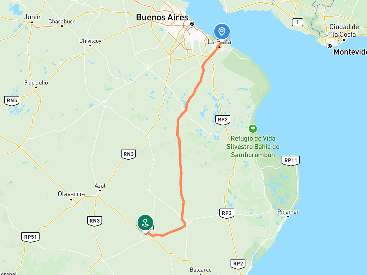 Ensenada → Tandil