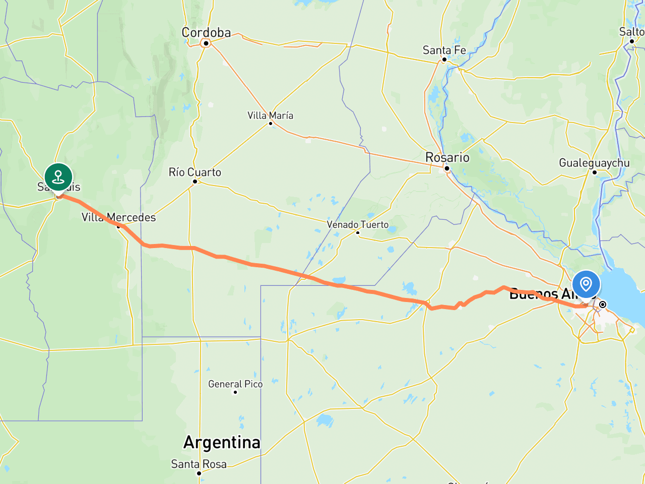 Hurlingham → San Luis